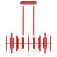 Robert Abbey - RR77 - 42 Light Chandelier - Kane - Ruby Red w/Modern Brass