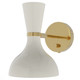 Robert Abbey - LY05LY - One Light Wall Sconce - Clare - Modern Brass w/Lily Painted