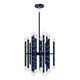 Robert Abbey - MB49 - 30 Light Chandelier - Kane - Midnight Blue w/Polished Nickel