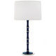 Robert Abbey - MB72 - One Light Table Lamp - Kane - Midnight Blue w/Polished Nickel
