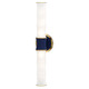 Robert Abbey - MB83 - Two Light Wall Sconce - Kane - Midnight Blue w/Modern Brass