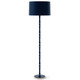 Robert Abbey - MMB74X - One Light Floor Lamp - Kane - Matte Midnight Blue w/Polished Nickel