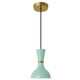 Robert Abbey - MN01MN - One Light Pendant - Clare - Modern Brass w/Mint Painted