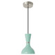 Robert Abbey - MN02MN - One Light Pendant - Clare - Polished Nickel w/Mint Painted