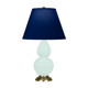 Robert Abbey - MN10N - One Light Accent Lamp - Small Double Gourd - Mint Glazed Ceramic w/Antique Natural Brass