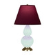 Robert Abbey - MN10P - One Light Accent Lamp - Small Double Gourd - Mint Glazed Ceramic w/Antique Natural Brass