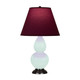 Robert Abbey - MN11P - One Light Accent Lamp - Small Double Gourd - Mint Glazed Ceramic w/Deep Patina Bronze