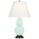Robert Abbey - MN11X - One Light Accent Lamp - Small Double Gourd - Mint Glazed Ceramic w/Deep Patina Bronze