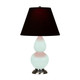 Robert Abbey - MN12K - One Light Accent Lamp - Small Double Gourd - Mint Glazed Ceramic w/Antique Silver