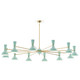 Robert Abbey - MN12MN - 12 Light Chandelier - Clare - Modern Brass w/Mint Painted