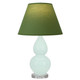 Robert Abbey - MN13G - One Light Accent Lamp - Small Double Gourd - Mint Glazed Ceramic w/Lucite