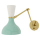 Robert Abbey - MN18LY - One Light Wall Sconce - Clare - Modern Brass w/Mint Lily Painted