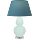 Robert Abbey - MN23B - One Light Table Lamp - Double Gourd - Mint Glazed Ceramic w/Lucite