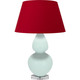 Robert Abbey - MN23R - One Light Table Lamp - Double Gourd - Mint Glazed Ceramic w/Lucite