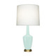 Robert Abbey - MN36 - One Light Accent Lamp - Small Emma - Mint Glazed Ceramic w/Warm Brass
