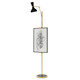 Robert Abbey - OS16OS - One Light Floor Easel - Clare - Modern Brass w/Obsidian Painted