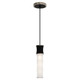 Robert Abbey - OS86 - One Light Pendant - Kane - Obsidian w/Polished Nickel