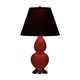Robert Abbey - OX11K - One Light Accent Lamp - Small Double Gourd - Oxblood Glazed Ceramic w/Deep Patina Bronze