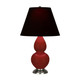 Robert Abbey - OX12K - One Light Accent Lamp - Small Double Gourd - Oxblood Glazed Ceramic w/Antique Silver