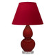Robert Abbey - OX13R - One Light Accent Lamp - Small Double Gourd - Oxblood Glazed Ceramic w/Lucite