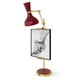 Robert Abbey - OX14OX - One Light Table Easel - Clare - Modern Brass w/Oxblood Painted