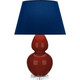 Robert Abbey - OX23N - One Light Table Lamp - Double Gourd - Oxblood Glazed Ceramic w/Lucite