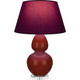 Robert Abbey - OX23P - One Light Table Lamp - Double Gourd - Oxblood Glazed Ceramic w/Lucite