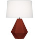 Robert Abbey - OX930 - One Light Table Lamp - Delta - Oxblood Glazed Ceramic w/Polished Nickel