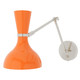 Robert Abbey - PM19PM - One Light Wall Sconce - Clare - Polished Nickel w/Pumpkin Painted