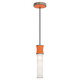 Robert Abbey - PM86 - One Light Pendant - Kane - Pumpkin w/Polished Nickel