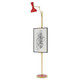 Robert Abbey - RR16RR - One Light Floor Easel - Clare - Modern Brass w/Ruby Red Painted