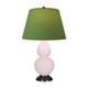 Robert Abbey - RW11G - One Light Accent Lamp - Small Double Gourd - Rose Water Glazed Ceramic w/Deep Patina Bronze