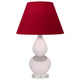 Robert Abbey - RW13R - One Light Accent Lamp - Small Double Gourd - Rose Water Glazed Ceramic w/Lucite