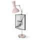 Robert Abbey - RW15RW - One Light Table Easel - Clare - Polished Nickel w/Rose Water Painted