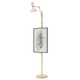 Robert Abbey - RW16RW - One Light Floor Easel - Clare - Modern Brass w/Rose Water Painted
