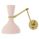 Robert Abbey - RW18RW - One Light Wall Sconce - Clare - Modern Brass w/Rose Water Painted