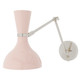 Robert Abbey - RW19RW - One Light Wall Sconce - Clare - Polished Nickel w/Rose Water Painted