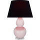 Robert Abbey - RW23K - One Light Table Lamp - Double Gourd - Rose Water Glazed Ceramic w/Lucite