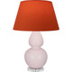 Robert Abbey - RW23T - One Light Table Lamp - Double Gourd - Rose Water Glazed Ceramic w/Lucite