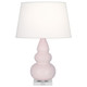 Robert Abbey - RW33X - One Light Accent Lamp - Small Triple Gourd - Rose Water Glazed Ceramic w/Lucite