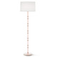 Robert Abbey - RW74 - One Light Floor Lamp - Kane - Rose Water w/Polished Nickel