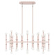 Robert Abbey - RW78 - 42 Light Chandelier - Kane - Rose Water w/Polished Nickel