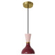 Robert Abbey - SM01RW - One Light Pendant - Clare - Modern Brass w/Sugar Plum Rose Water Painted