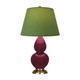 Robert Abbey - SM10G - One Light Accent Lamp - Small Double Gourd - Sugar Plum Glazed Ceramic w/Antique Natural Brass