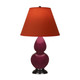 Robert Abbey - SM11T - One Light Accent Lamp - Small Double Gourd - Sugar Plum Glazed Ceramic w/Deep Patina Bronze