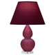 Robert Abbey - SM13P - One Light Accent Lamp - Small Double Gourd - Sugar Plum Glazed Ceramic w/Lucite