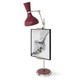 Robert Abbey - SM15SM - One Light Table Easel - Clare - Polished Nickel w/Sugar Plum Painted