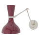 Robert Abbey - SM19SM - One Light Wall Sconce - Clare - Polished Nickel w/Sugar Plum Painted