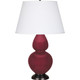 Robert Abbey - SM21X - One Light Table Lamp - Double Gourd - Sugar Plum Glazed Ceramic w/Deep Patina Bronze