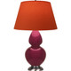 Robert Abbey - SM22T - One Light Table Lamp - Double Gourd - Sugar Plum Glazed Ceramic w/Antique Silver